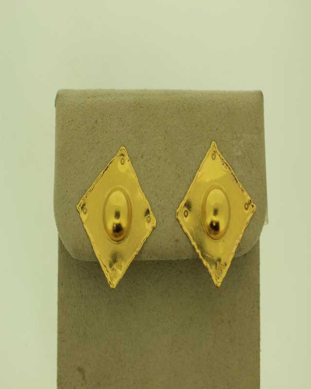 22KYG CARRE EARRINGS